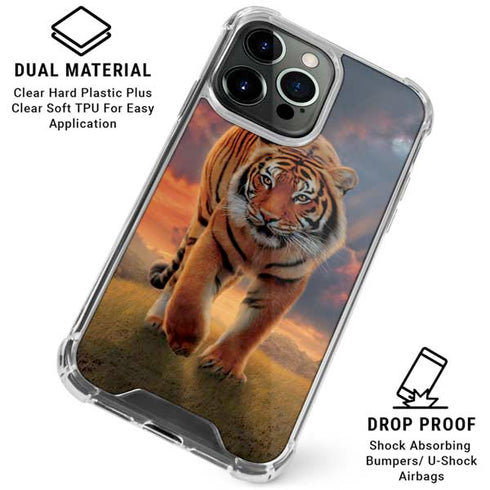 Rising Tiger by Vincent Hie iPhone 16 Pro Clear Case